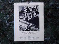 Mike Oldfield Calendar April 1979.