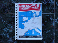 1984 Discovery Tour Itinerary.