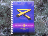 1992 Tubular Bells II Tour Itinerary (part II).