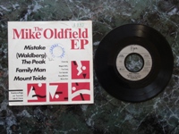 1982 The Mike Oldfield EP: Mistake / (Waldberg) The Peak / Family Man / Mount Teide 104678 (different label).