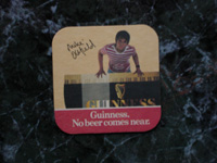 Mike Oldfield Guinness Coaster.