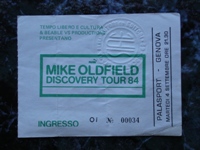Ticket Discovery Tour (Genova 4-9-1984).