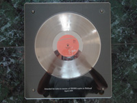Tubular Bells Platinum Award Holland 1979.