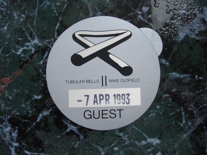 Tubular Bells II backstage access.