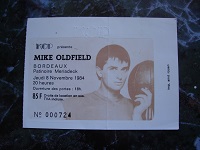 Ticket Bordeaux 8-11-1984.
