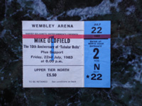 Ticket Wembley 22-7-1983.