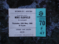 Ticket Wembley 29-5-1980.