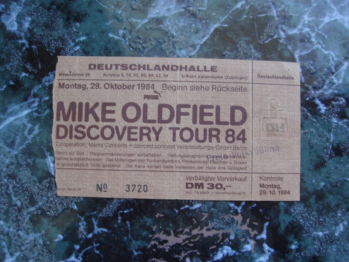 Ticket Discovery Tour (Berlin 29-10-1984).
