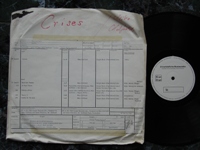 1983 Crises 205500 TESTPRESSING + Sheet.